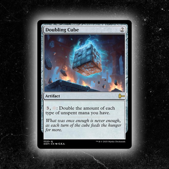 Doubling Cube - Custom Proxy Commander Card - Etsy