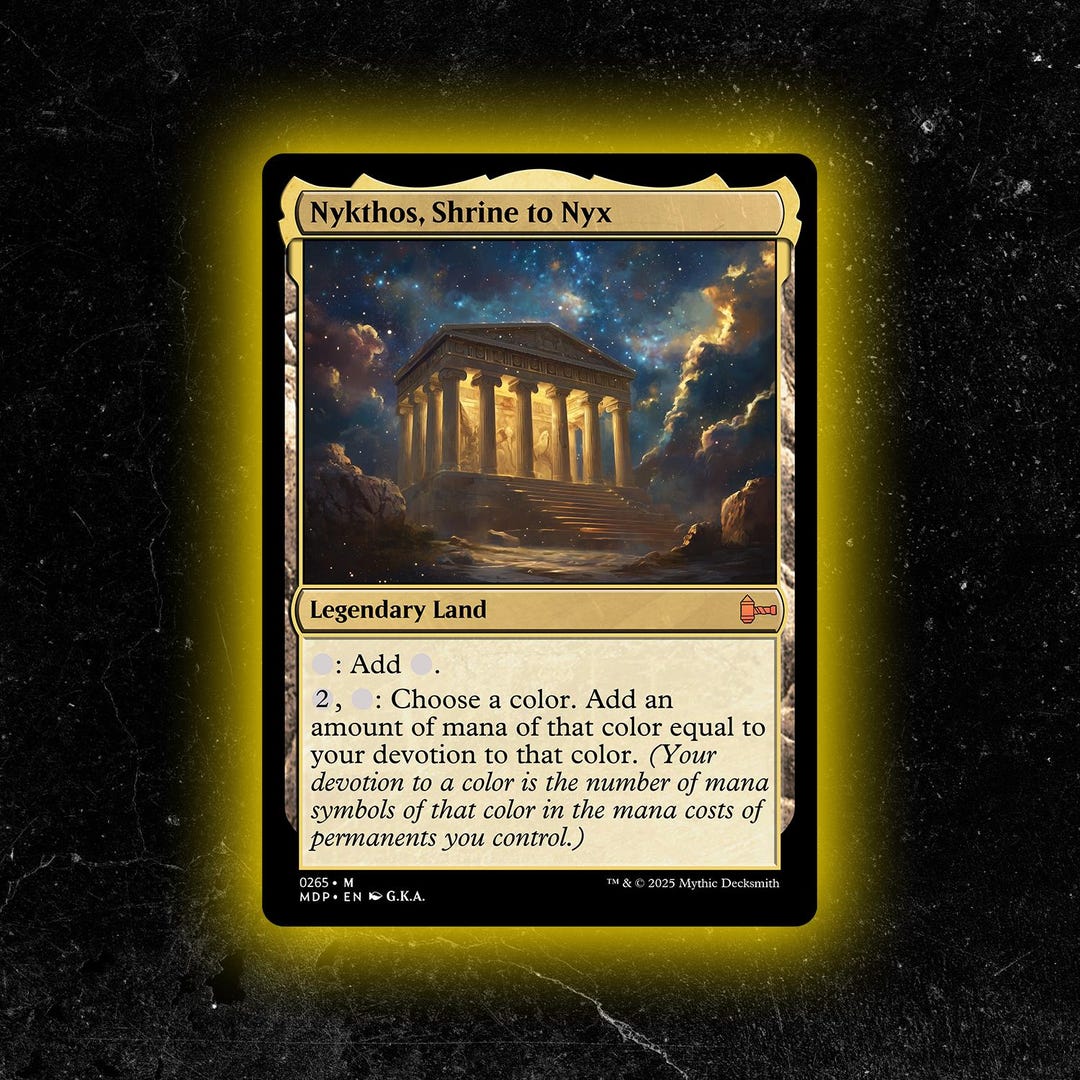 Nykthos, Shrine to Nyx - Custom Proxy Commander Card - Etsy