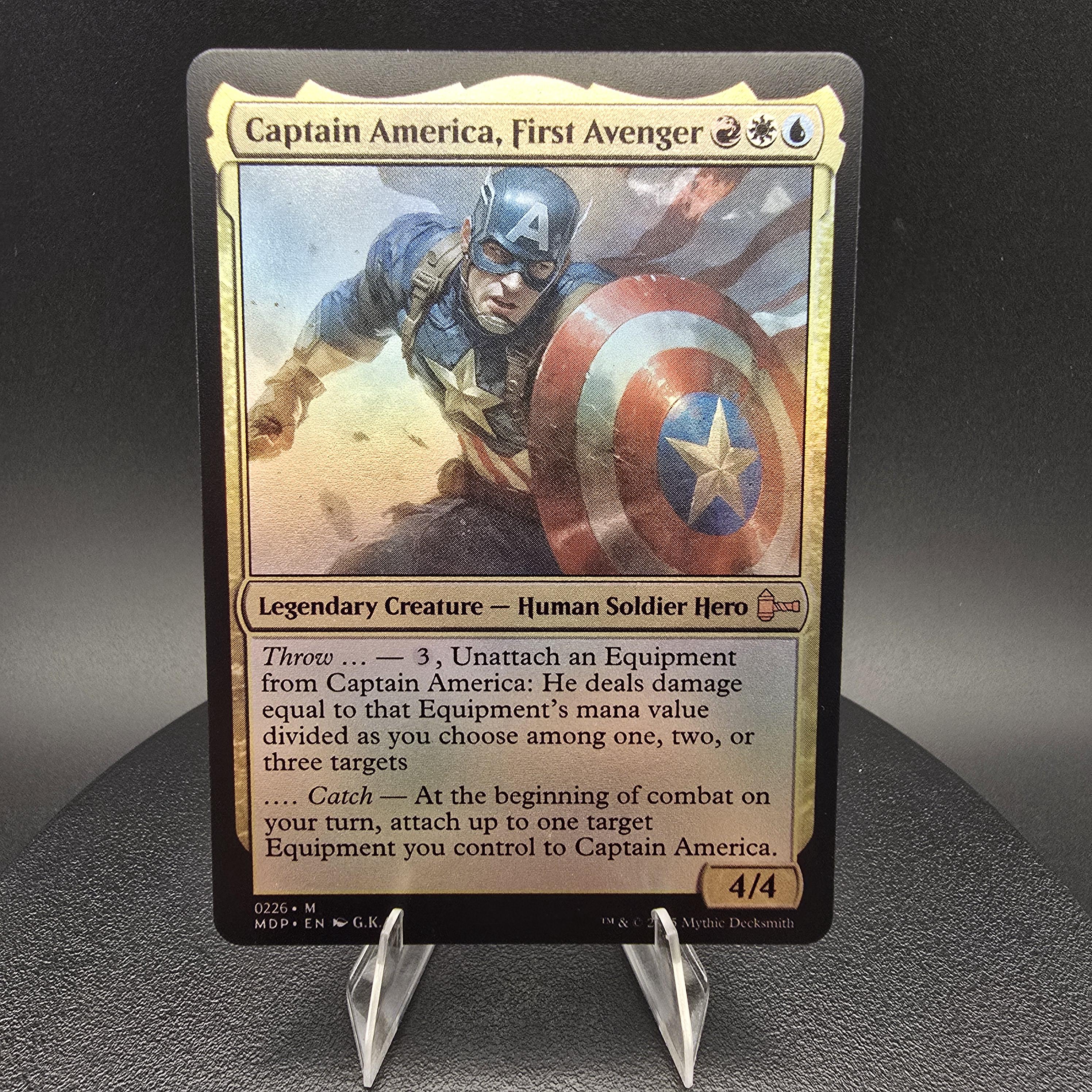 MTG【Foil】Captain America, First Avenger Captain America, First Avenger (Rainbow Foil) • Secret Lair