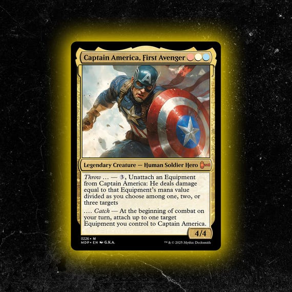 Captain America, First Avenger - Custom Proxy Commander Card