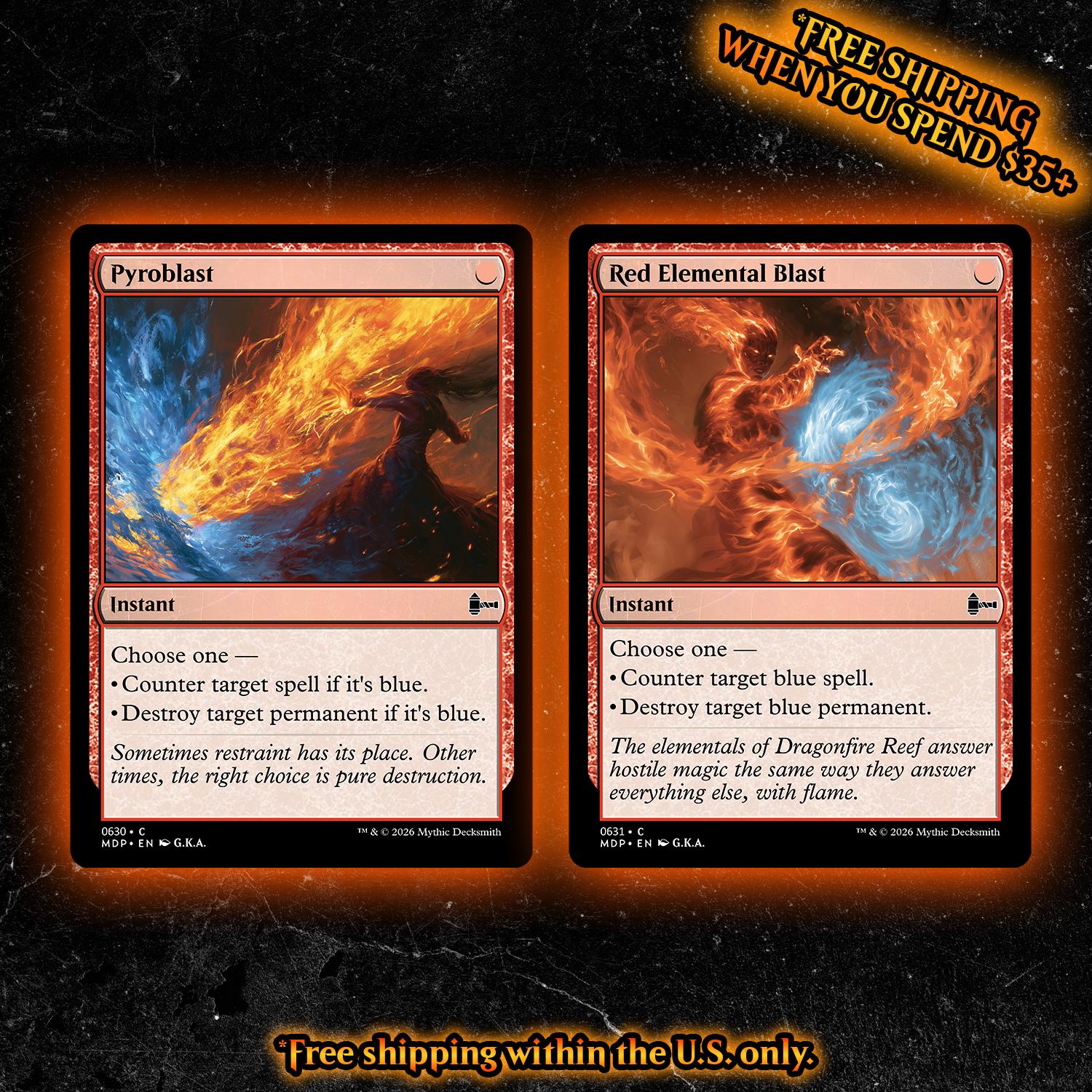 Mtg Pyroblast Proxy - Etsy
