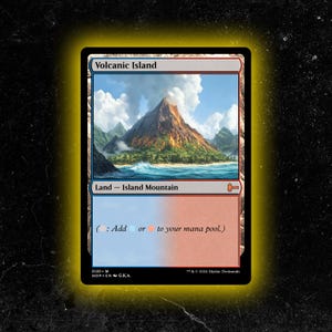 Isla Volcánica - Tarjeta proxy personalizada de Magic: The Gathering: ¡de alta calidad, duradera y asequible!