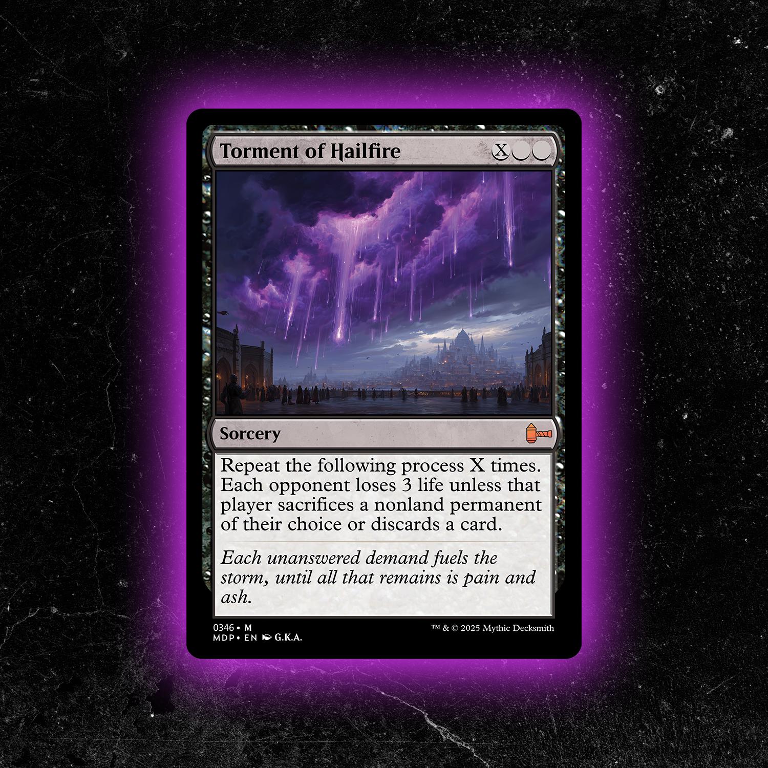 Torment of Hailfire - Custom Proxy Commander Card - Etsy