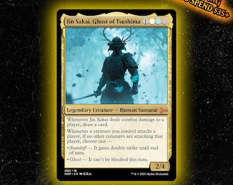 Jin Sakai Ghost of Tsushima | MTG Proxy Card - Etsy