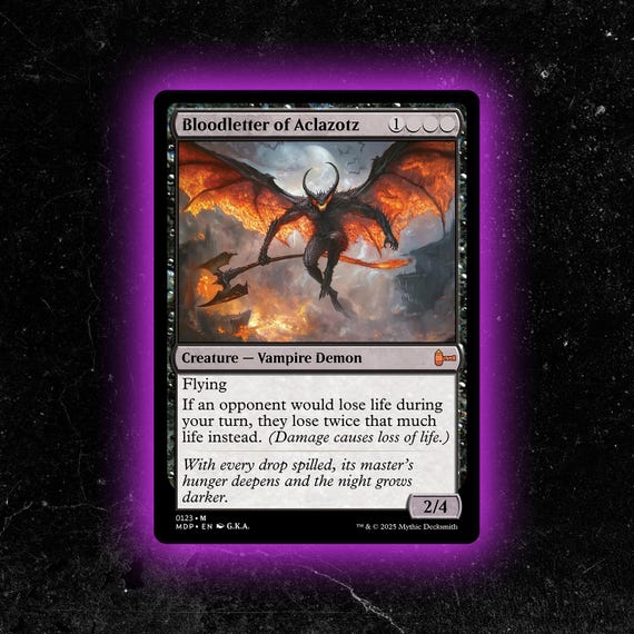 Bloodletter of Aclazotz - Custom Proxy Commander Card - Etsy Bloodletter of Aclazotz - Custom Proxy Commander Card - Etsy