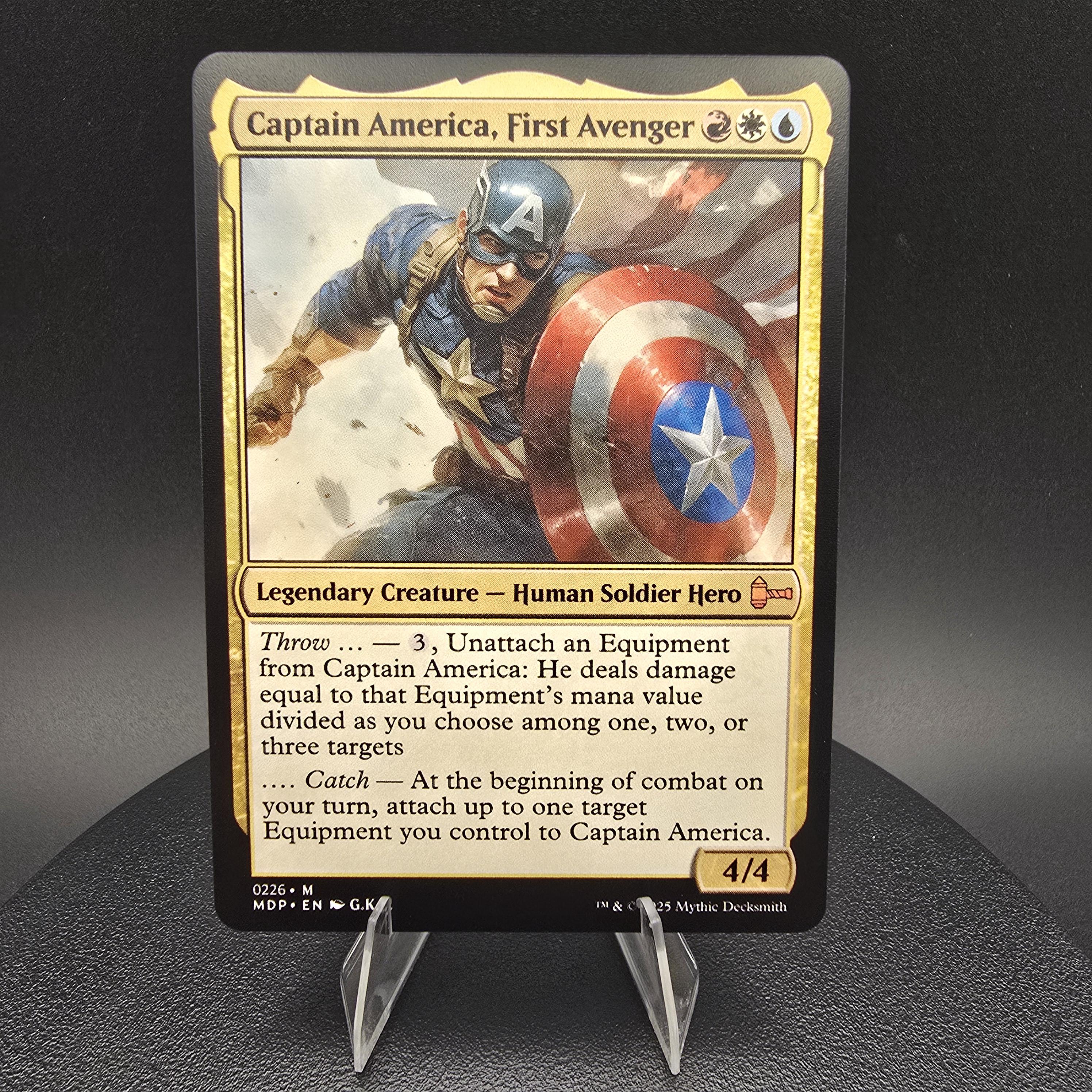 Captain America, First Avenger - Custom Proxy Commander Card