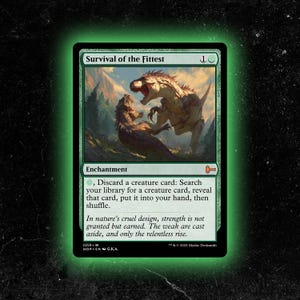 La supervivencia del más apto: carta proxy personalizada de Magic: The Gathering: ¡de alta calidad, duradera y asequible!