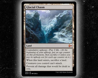 Glacial Chasm - Full Art Custom Card - Etsy