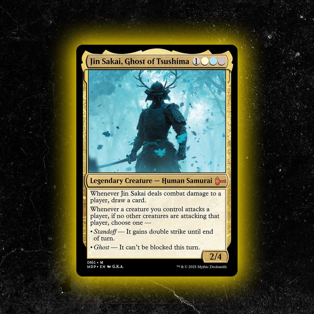 Jin Sakai, Ghost of Tsushima - Custom Proxy Commander Card - Etsy