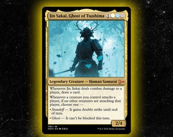 Jin Sakai, Ghost of Tsushima - Custom Proxy Commander Card - Etsy