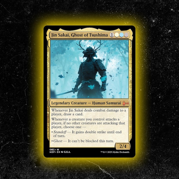 Jin Sakai, Ghost of Tsushima - Custom Proxy Commander Card - Etsy