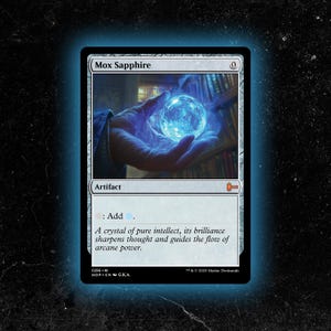 Mox Sapphire - Custom Proxy MTG Card - High-Quality, Durable, and Affordable!