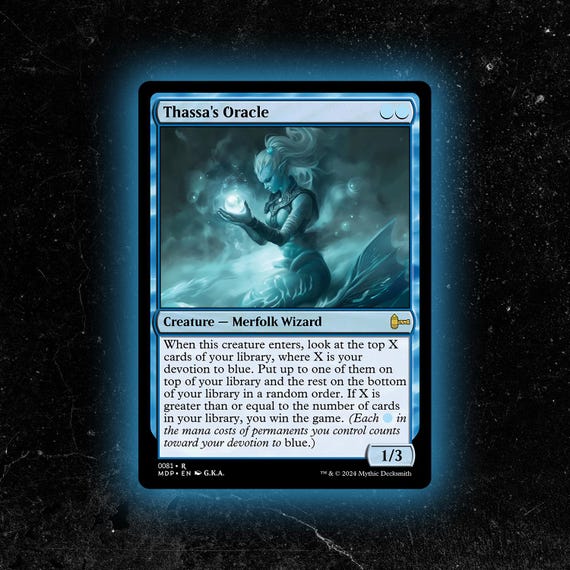 Thassa's Oracle - Custom Proxy Commander Card - Etsy