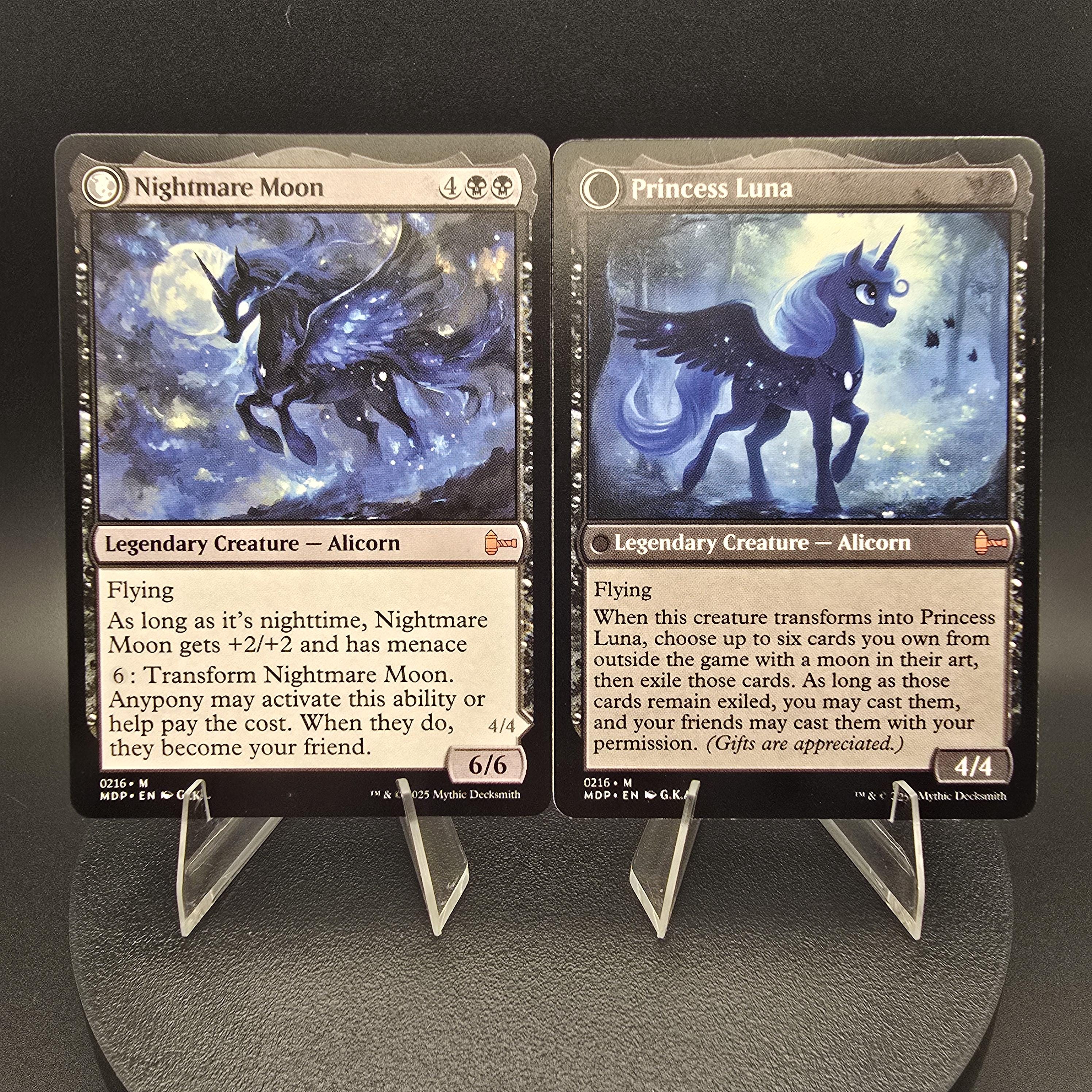 Nightmare Moon | Princess Luna - Custom Proxy Commander Card - Etsy Nightmare Moon | Princess Luna - Custom Proxy Commander Card - Etsy