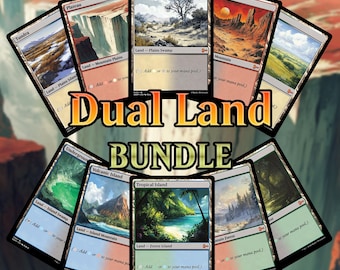 Dual Land Bundle (One of Each) - Custom Proxy MTG Card - High-Quality, Durable, and Affordable!