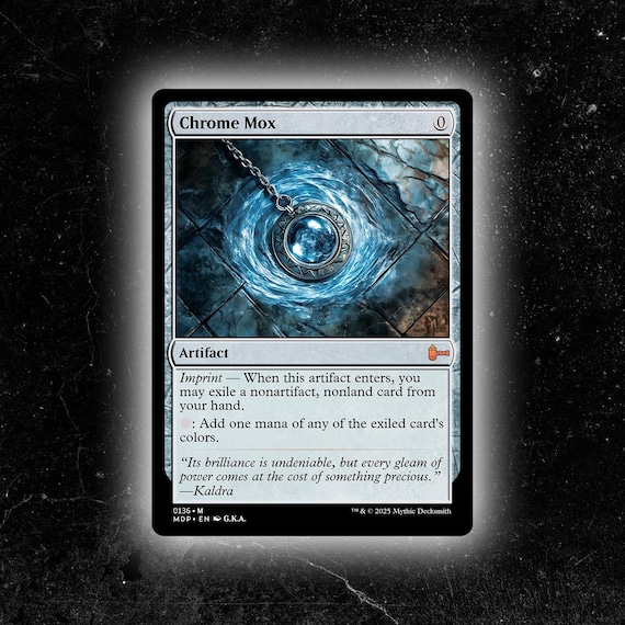 Chrome Mox - Custom Proxy Commander Card - Etsy