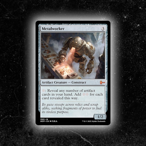 mtg what are gold border cards Construct Token (*/*) by Henrique Alvim Corrêa main image 1