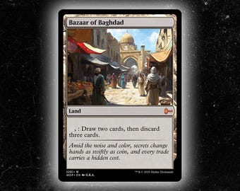 Bazaar of Baghdad - Custom Proxy Commander Card