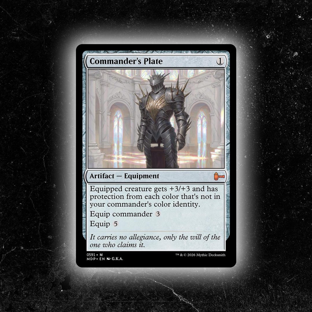 Commander's Plate - Custom Proxy Commander Card - Etsy