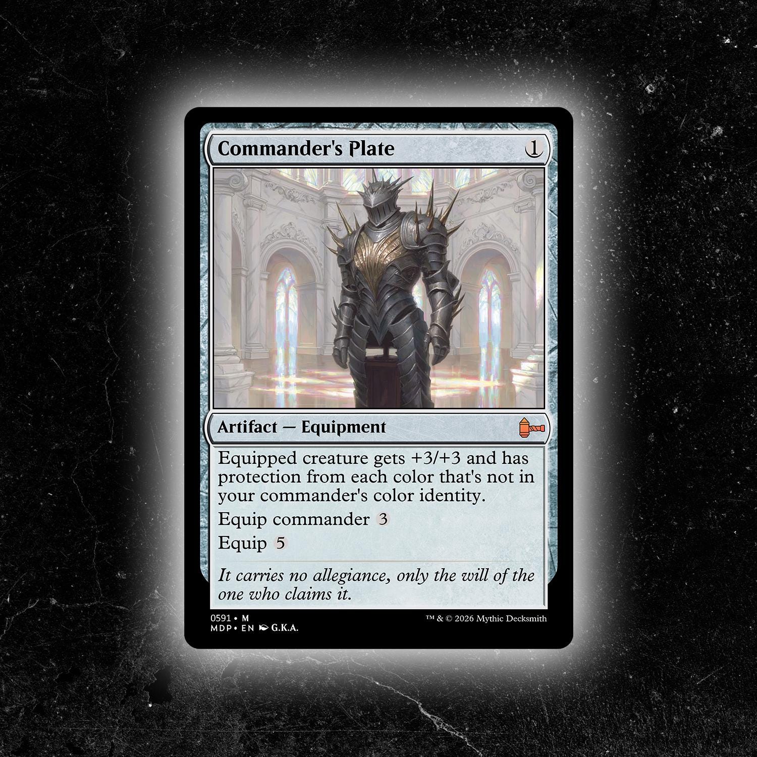MTG Commander's Plate 英語版 1枚 iron man Commander Plate Mtg | eBay
