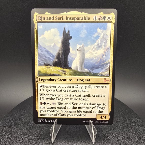 Rin and Seri, Inseparable + 2 Cat & 2 Dog Tokens - Custom Proxy Commander  Card - Etsy Israel