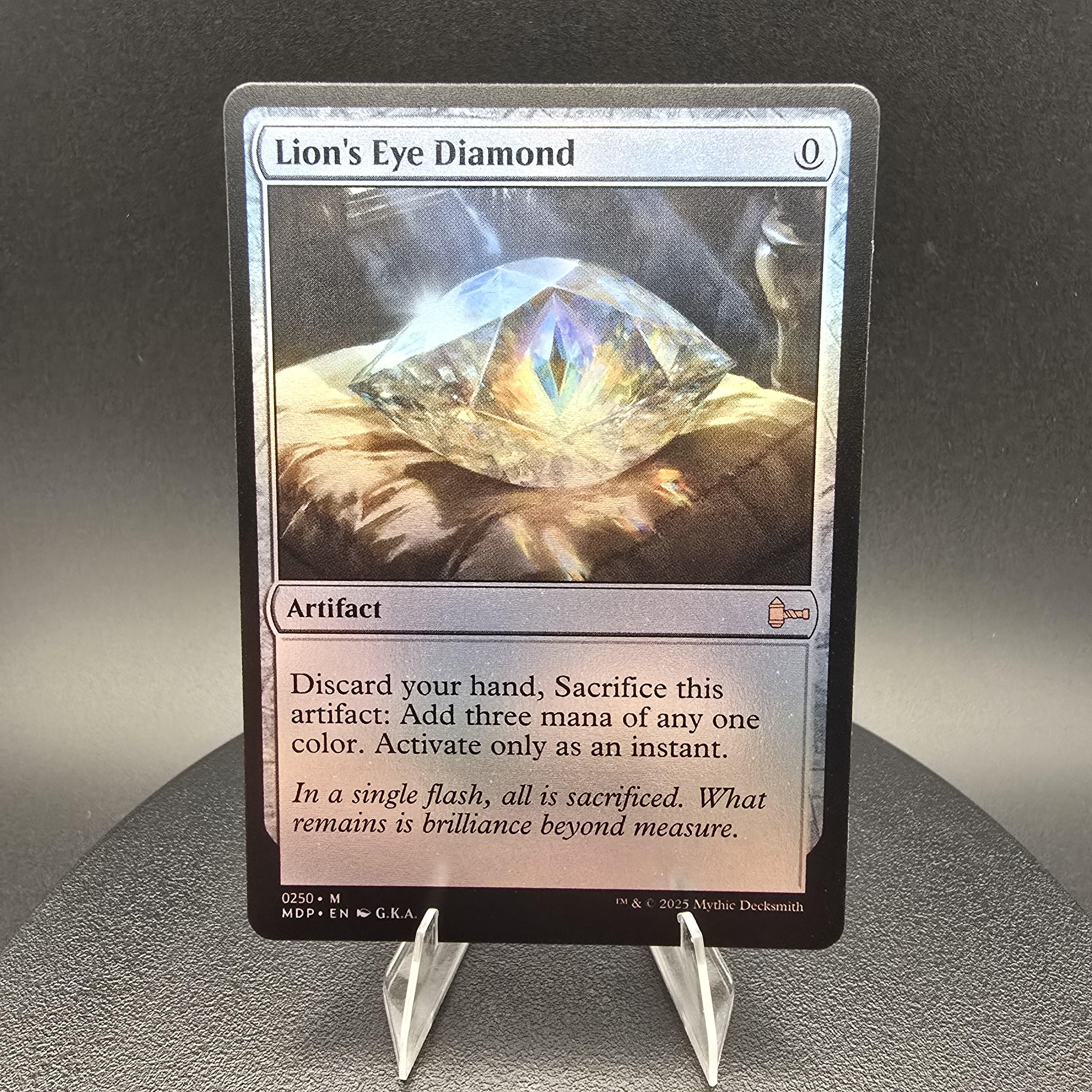 MTG Lion's Eye Diamond NM マジック：ザ・ギャザリング Lion's Eye Diamond MTG Mirage BGS Graded 9/8.5/8.5/8.5 NM-MT+ (RG