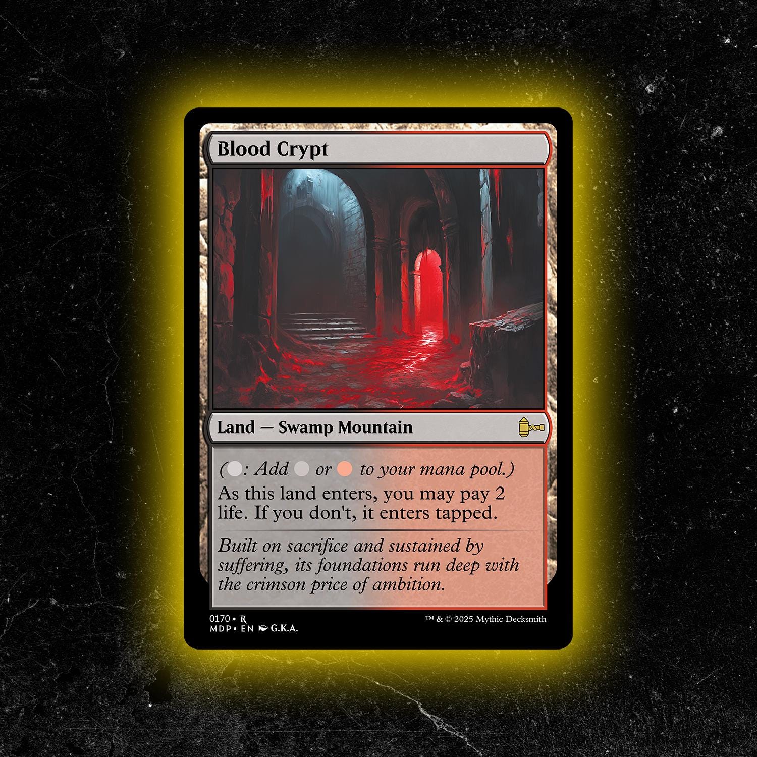 Blood Crypt - Custom Proxy Commander Card - Etsy