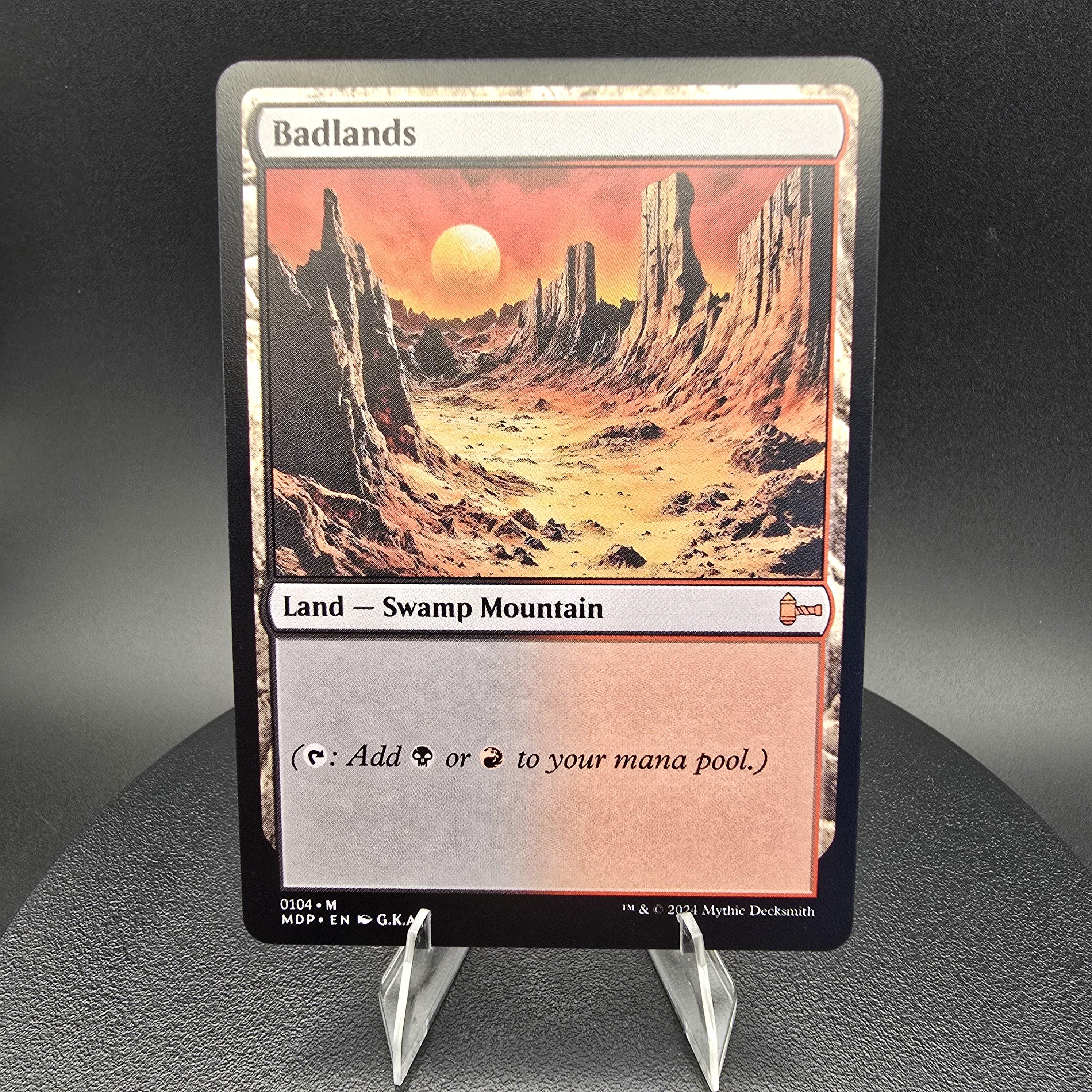 Badlands - Custom Proxy Commander Card - Etsy Israel