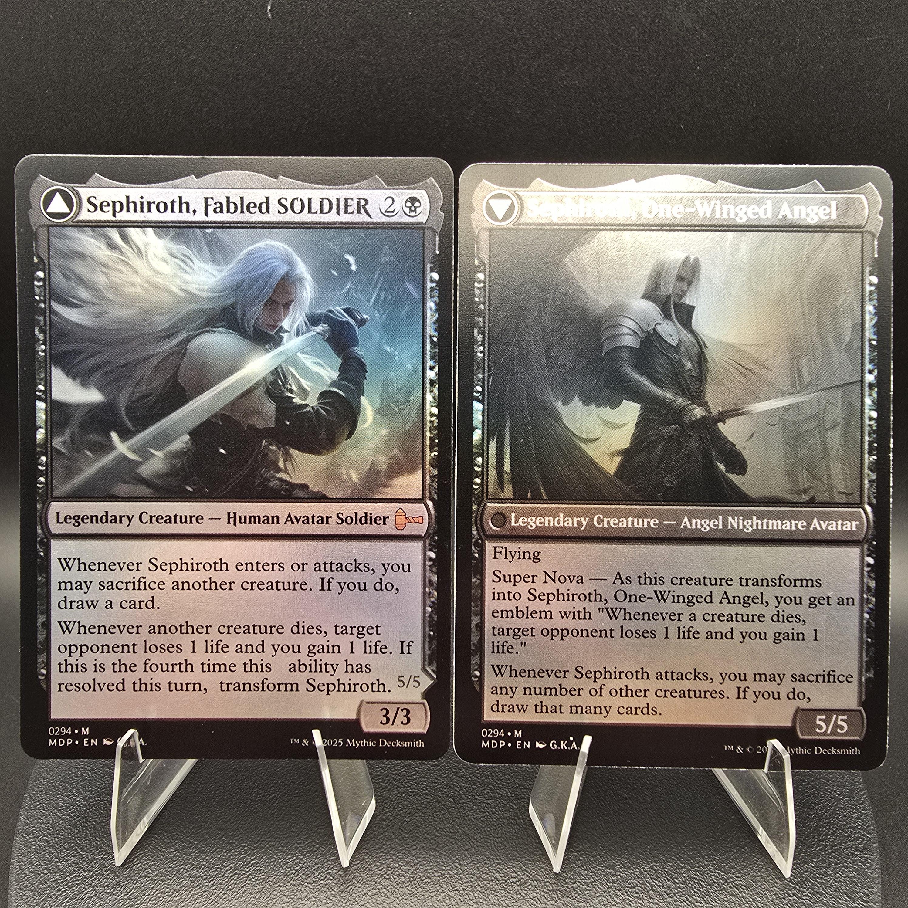 Sephiroth, Fabled SOLDIER | Sephiroth, One-winged Angel - Custom Proxy  Commander Card - Etsy