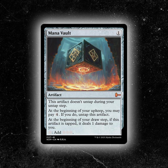 Mana Vault - Custom Proxy Commander Card - Etsy