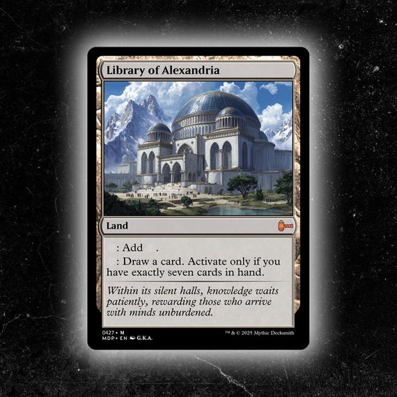 Library of Alexandria - Custom Proxy Commander Card - Etsy Israel