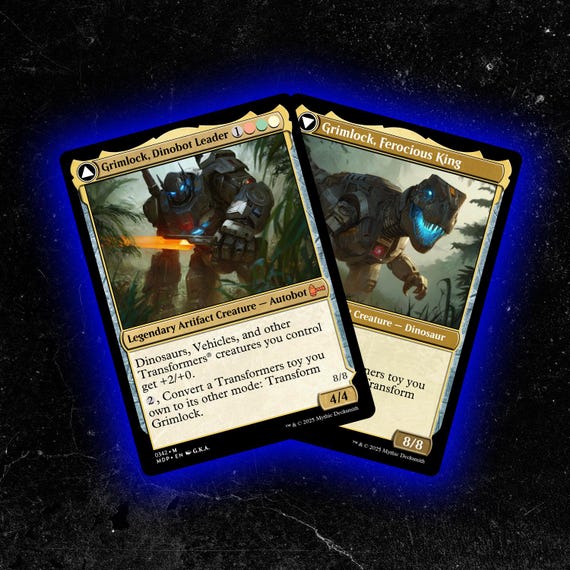 movie poster card mtg Magic The Gathering - The Brothers War - Transformers