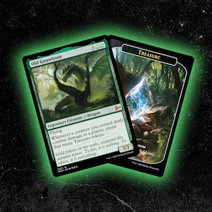 Old Gnawbone + Treasure Token - Custom Proxy Magic: The Gathering Card - Hoogwaardig, duurzaam en betaalbaar!