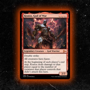 Kratos, God of War - Custom Proxy Commander Card