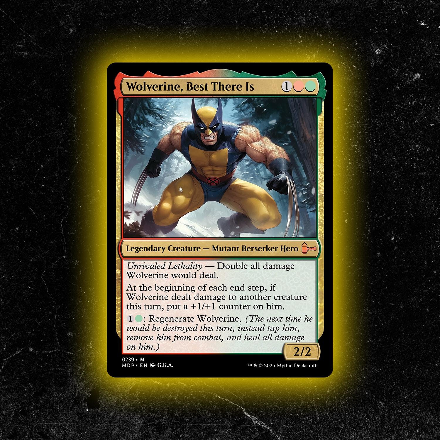 Wolverine, Best There is - Custom Proxy Commander Card - Etsy Wolverine, Best There is - Custom Proxy Commander Card - Etsy