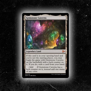 Gemstone Caverns - Tarjeta proxy personalizada de Magic: The Gathering: ¡de alta calidad, duradera y asequible!