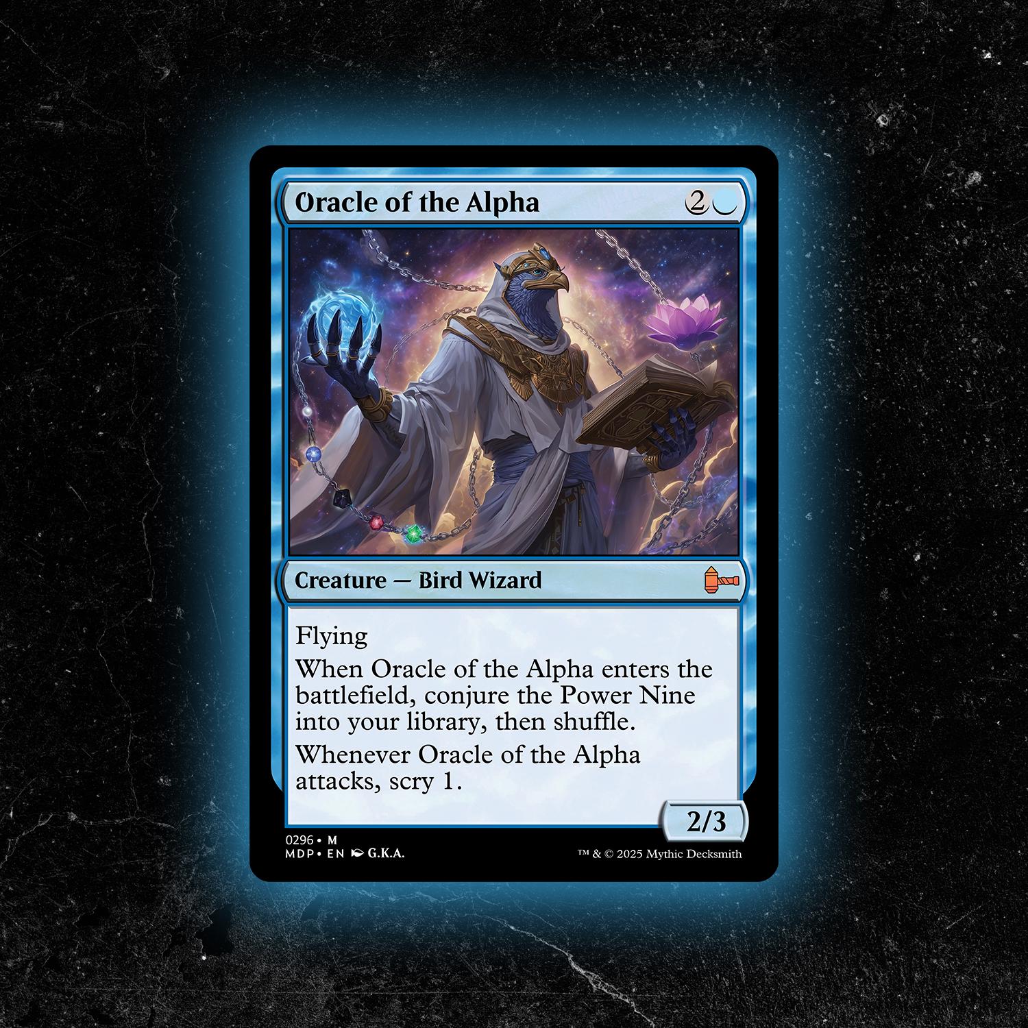 Oracle of the Alpha - Custom Proxy Commander Card - Etsy