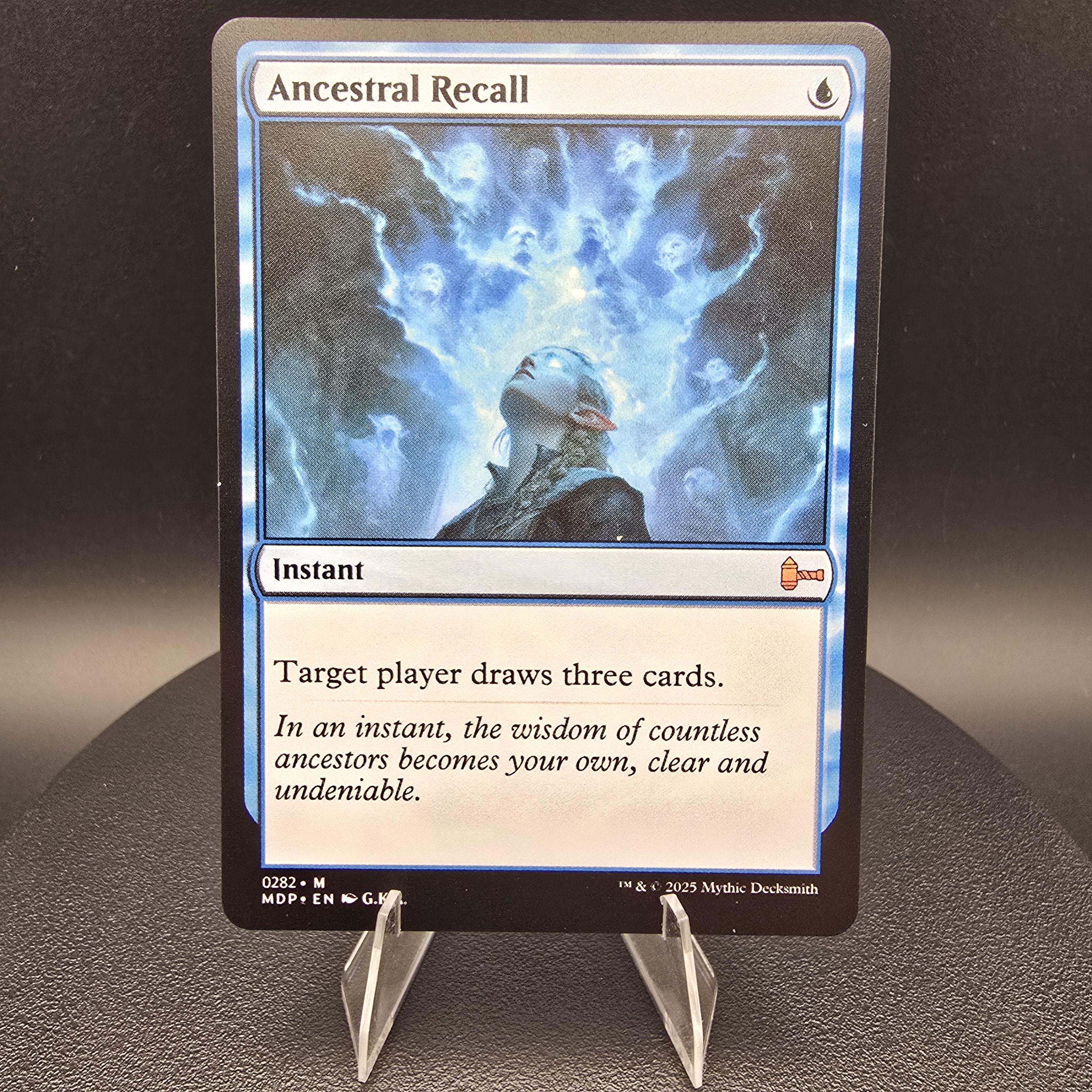 Ancestral Recall - Custom Proxy Commander Card - Etsy Canada