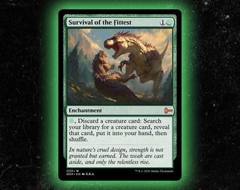Survival of the Fittest (custom Card Alternate Art) - Etsy