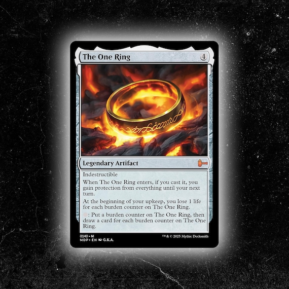 The One Ring - Custom Proxy Commander Card - Etsy