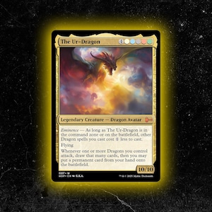 El Ur-Dragón - Tarjeta proxy personalizada de Magic: The Gathering: ¡de alta calidad, duradera y asequible!