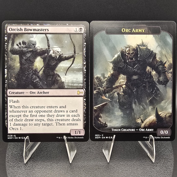 Orcish Bowmasters + Orc Army Token - Custom Proxy Commander Card