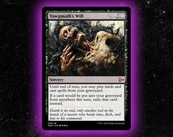 La voluntad de Yawgmoth - Carta de comandante proxy personalizada