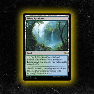 Misty Rainforest - Carta proxy personalizada de Magic: The Gathering - Alta qualidade, durável e acessível!