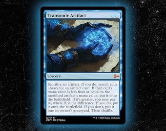 Transmute Artifact Custom Card Altered Art - Etsy