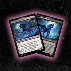 Nightmare Moon / Princess Luna - Tarjeta proxy personalizada de Magic: The Gathering: ¡de alta calidad, duradera y asequible!