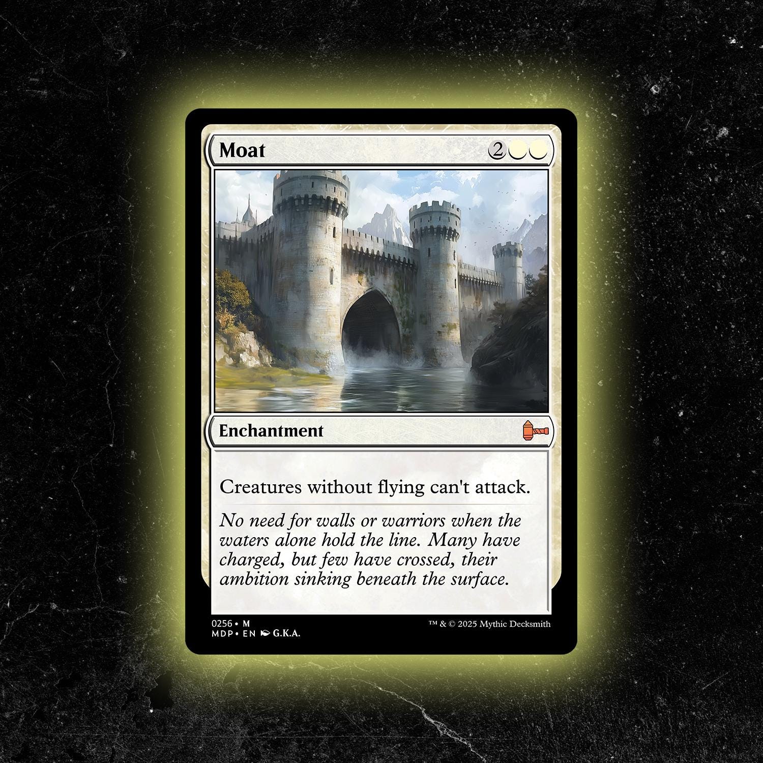 MTG／Moat ／moat／英語版 Moat - Custom Proxy Commander Card - Etsy