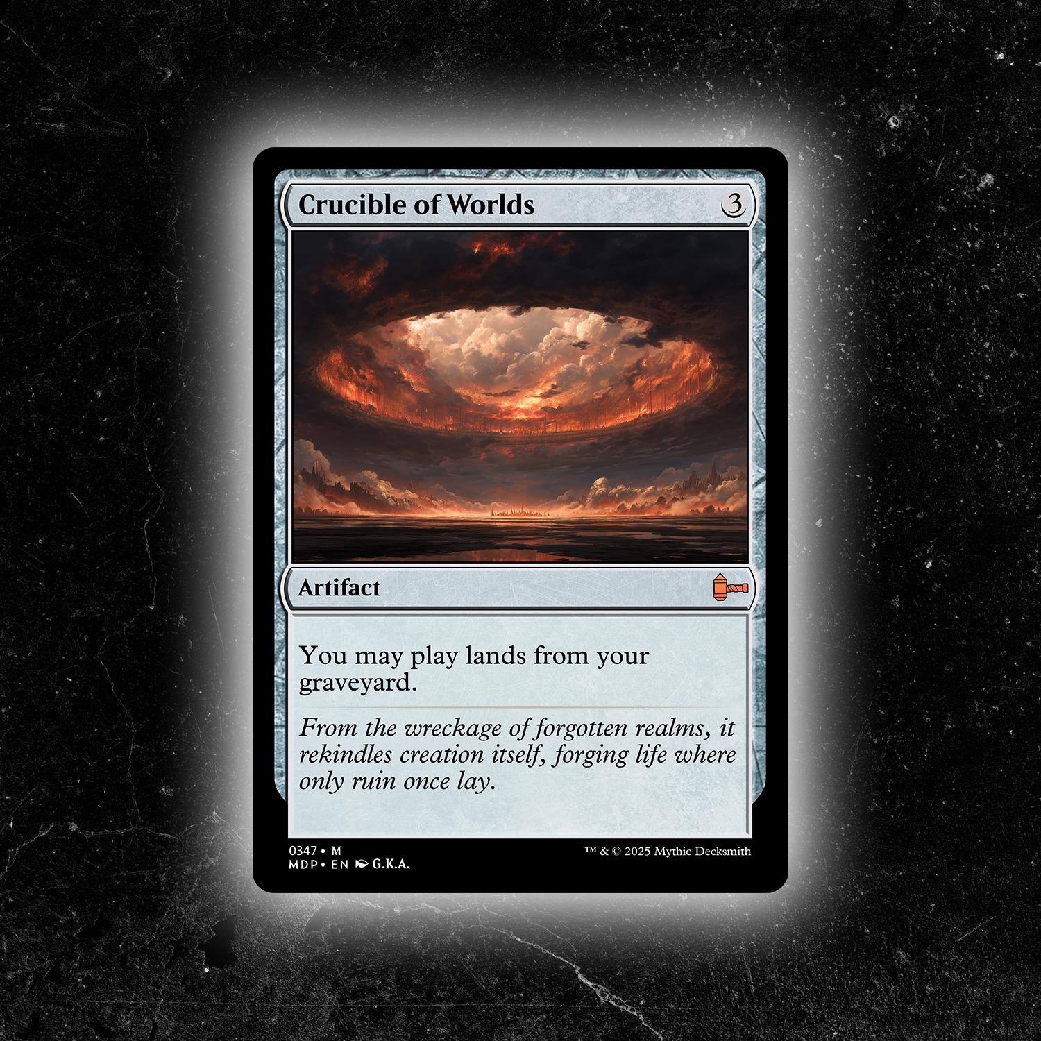 Crucible of Worlds - Custom Proxy Commander Card - Etsy