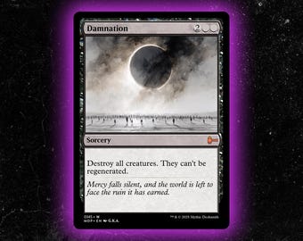 Damnation - Custom Proxy Commander Card