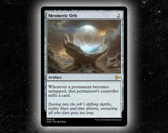 Winter Orb Proxy - Custom Altered Art Card - Proxies - Etsy